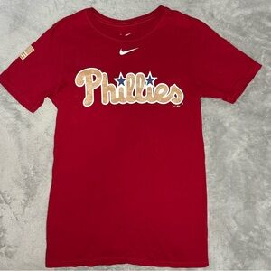 Mens Nike Philadelphia Phillies Tee Red